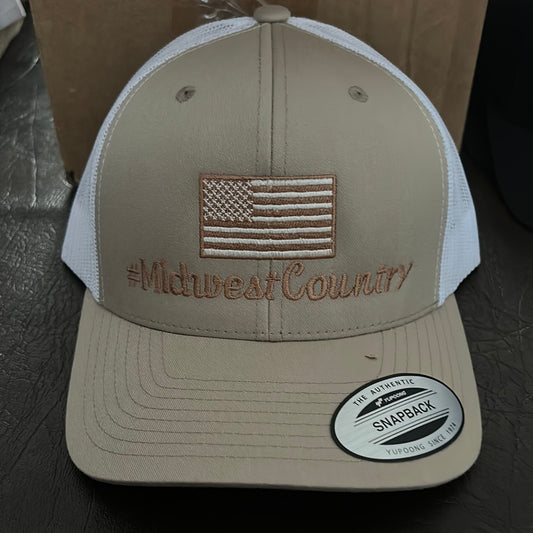 Brown and White Trucker SnapBack