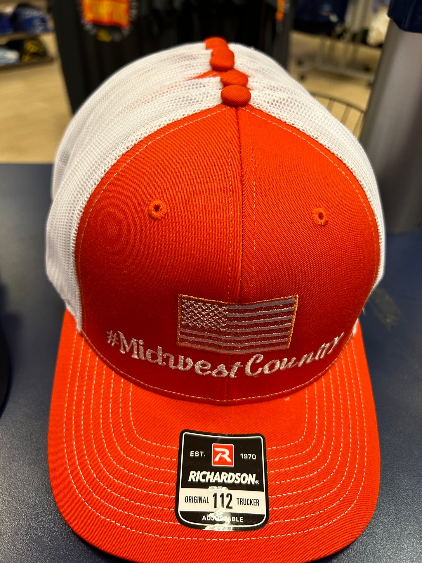 Orange and white Trucker SnapBack