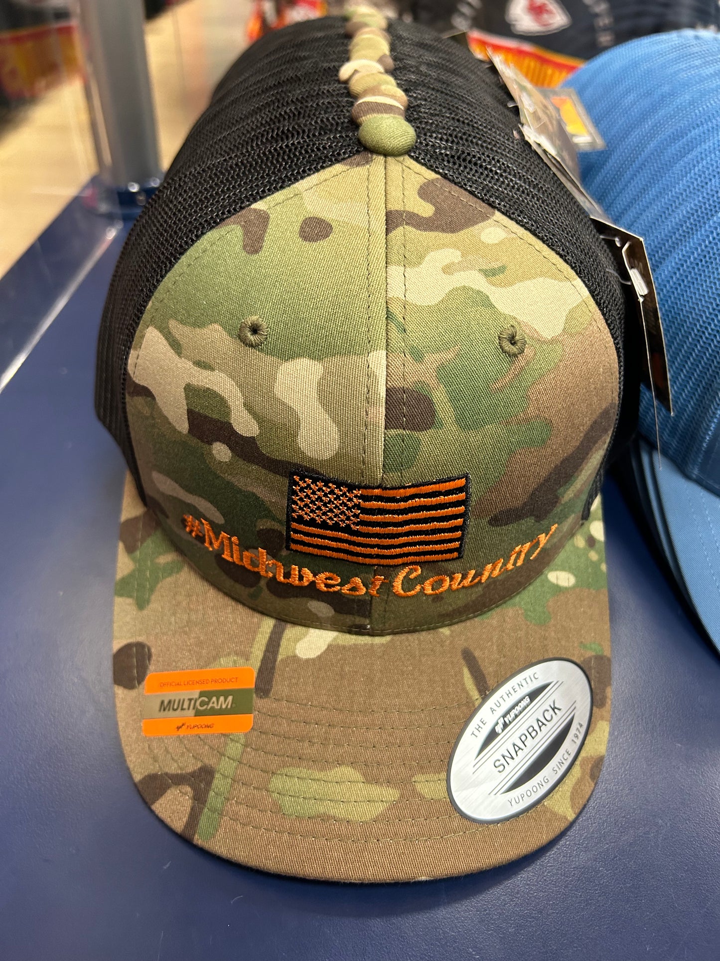 Trucker SnapBack - Camo - #MidwestCountry - Orange