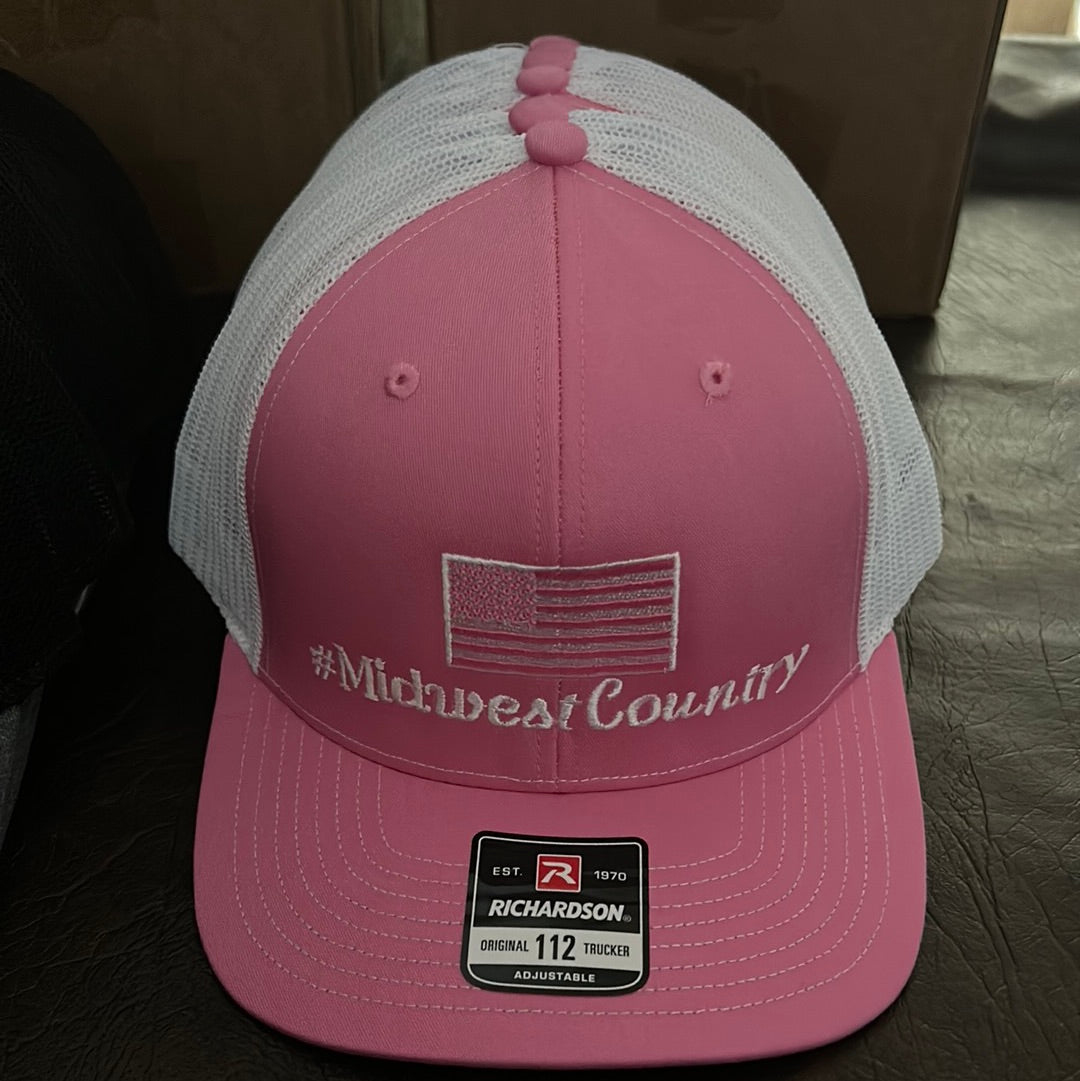 Pink and white Trucker SnapBack